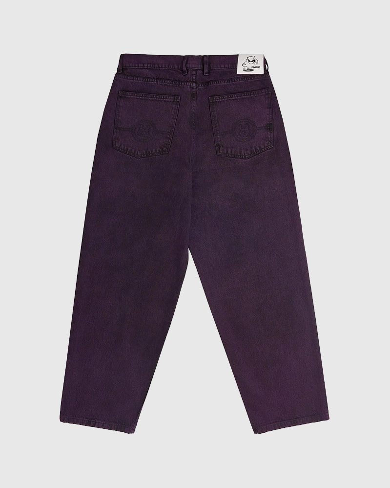 Rave Pant - Thick Denim - Purple