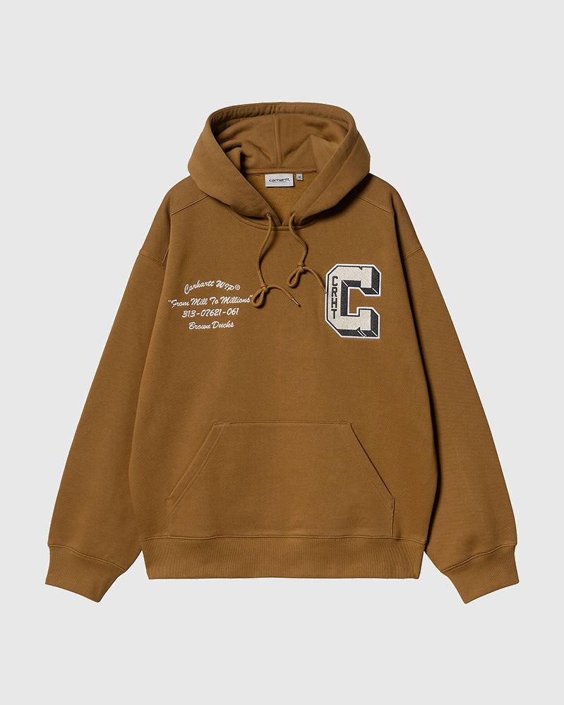 Carhartt WIP Hoodie - Ducks Brown - Hamilton Brown