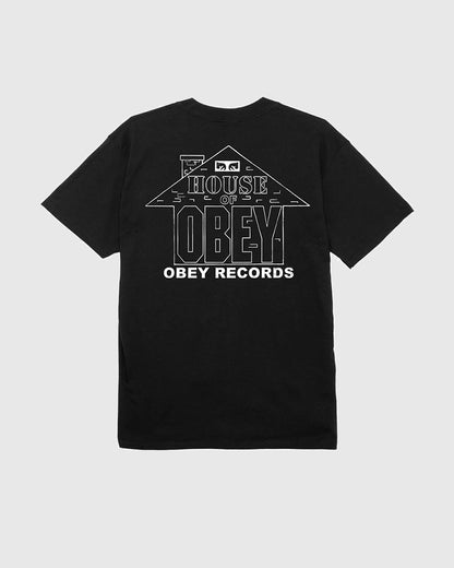 Obey Tee - House Of Obey Records - Black