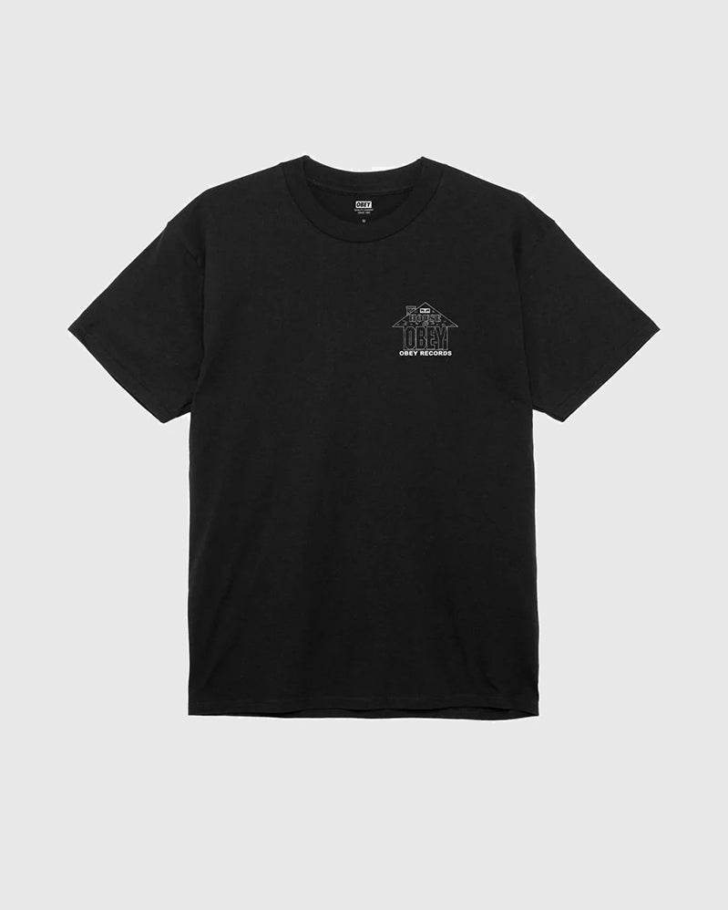 Obey Tee - House Of Obey Records - Black