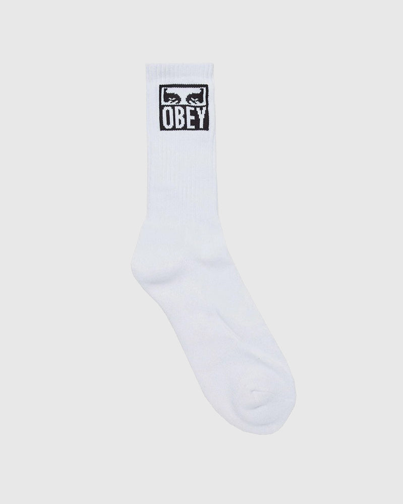 Obey Chaussette - Icon Face - White