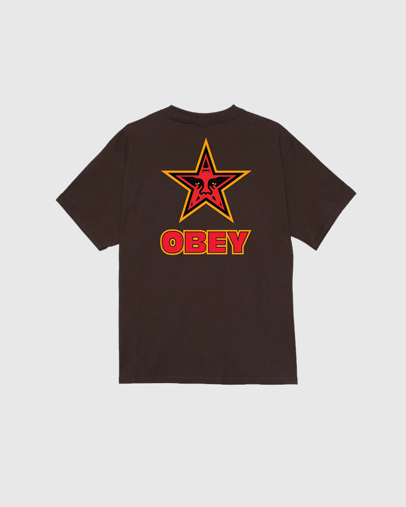 Obey Tee - Star - Java Brown