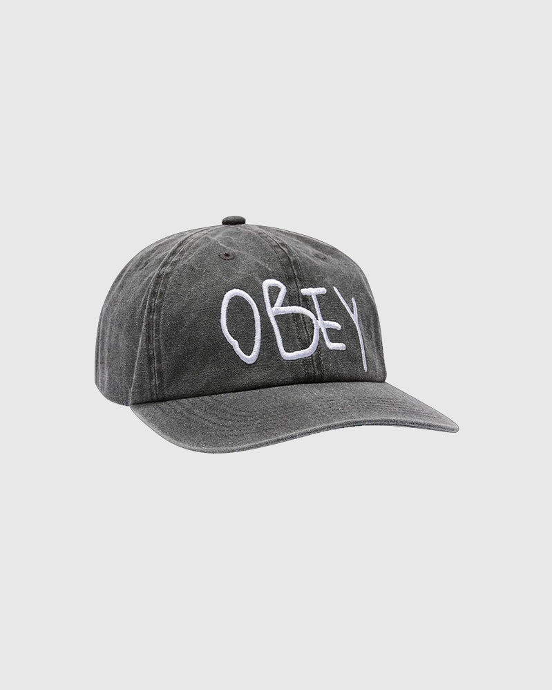 Obey Cap - Jot 6 Panel - Pigment Black