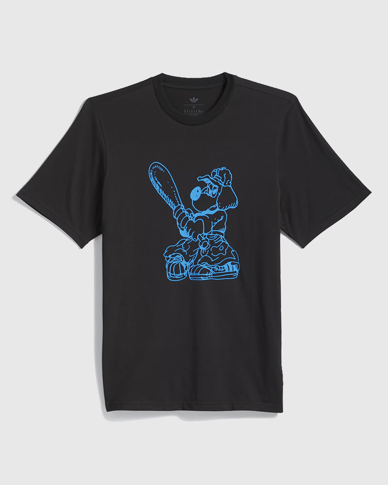 Adidas Tee - Kogan Dog - Black/Lucid Ray Blue