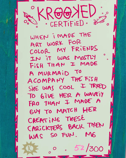 Krooked Board - Mermaid Hand Screen - 9.25"