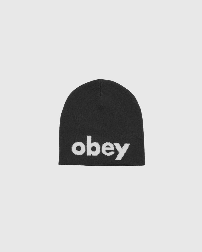 Obey Beanie - Lowercase - Black