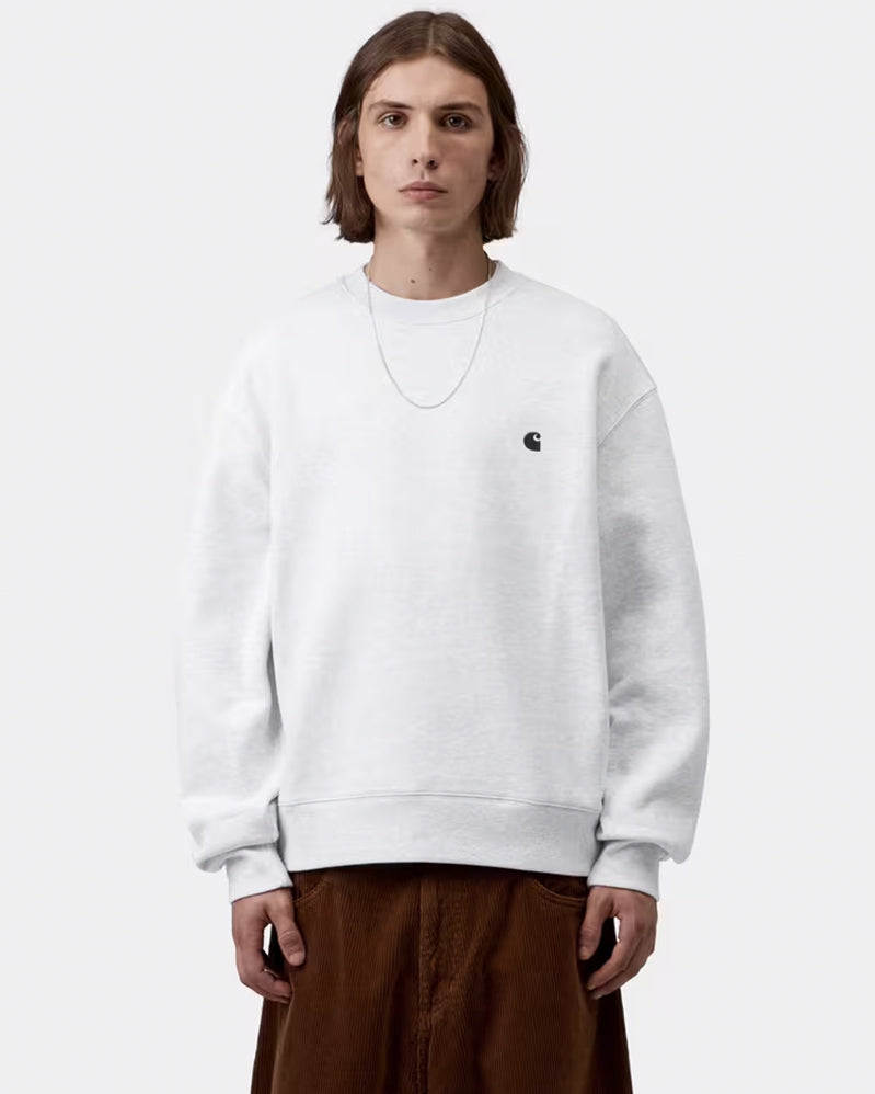 Carhartt WIP Sweat - Mack - Ash Heather / Black