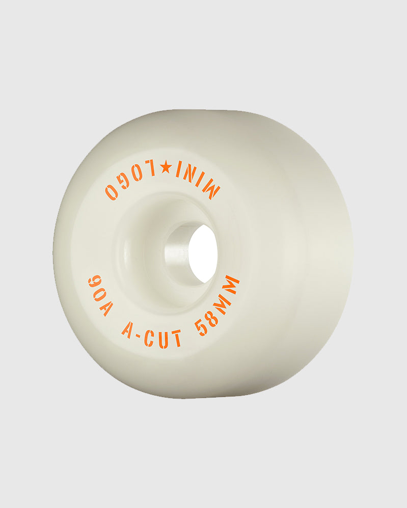 Mini Logo Wheels - White - 58mm 90A