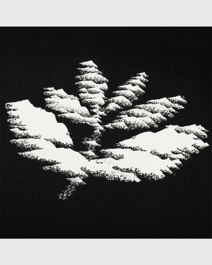 Magenta Tee - Mountains - Black