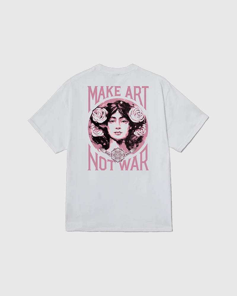 Obey Tee - Make Art Not War - White