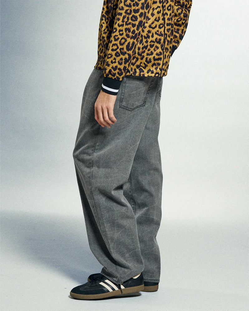 Obey Pant - Classic Wrinkle Baggy Denim - Black Wrinkle Wash