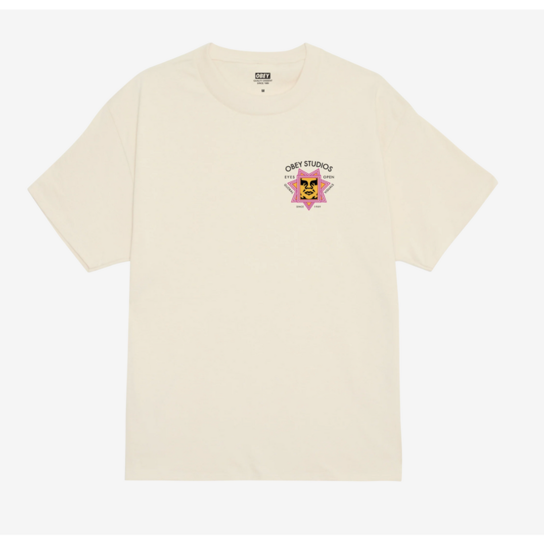 Obey Tee - Global Visual - Cream