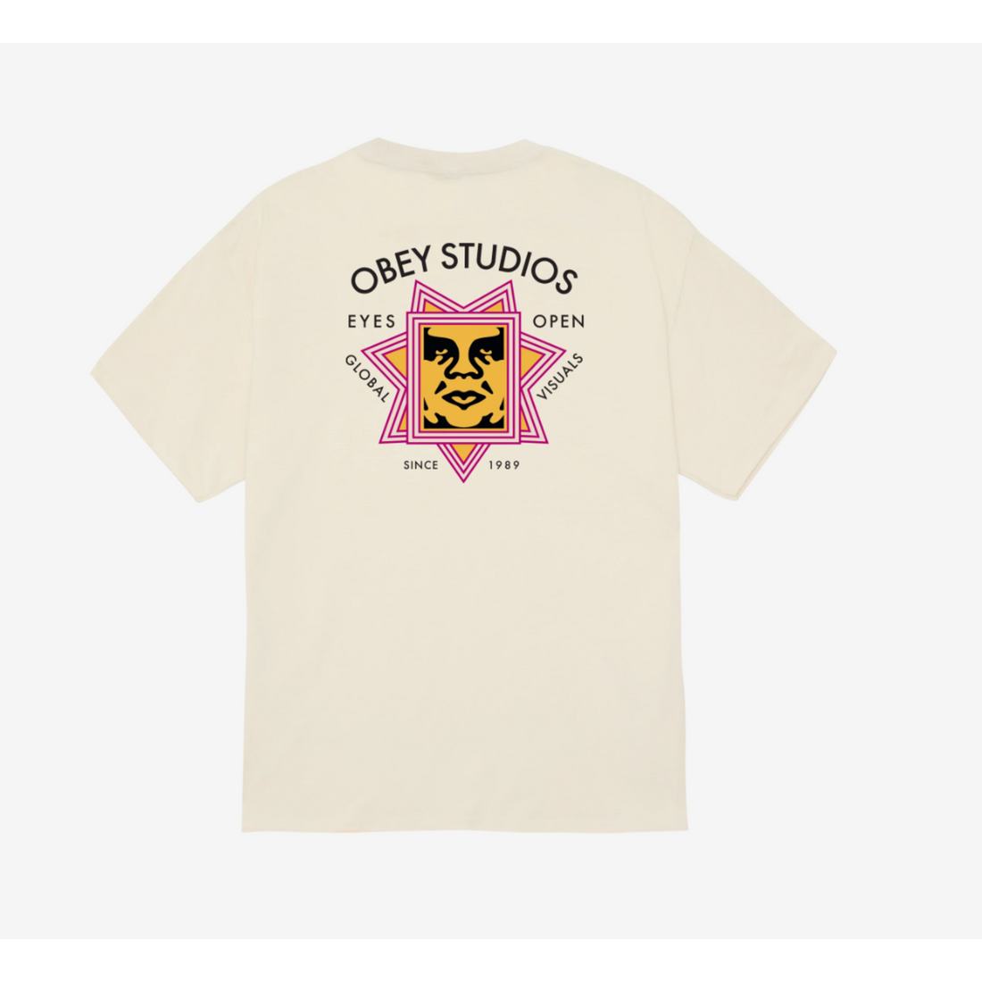 Obey Tee - Global Visual - Cream