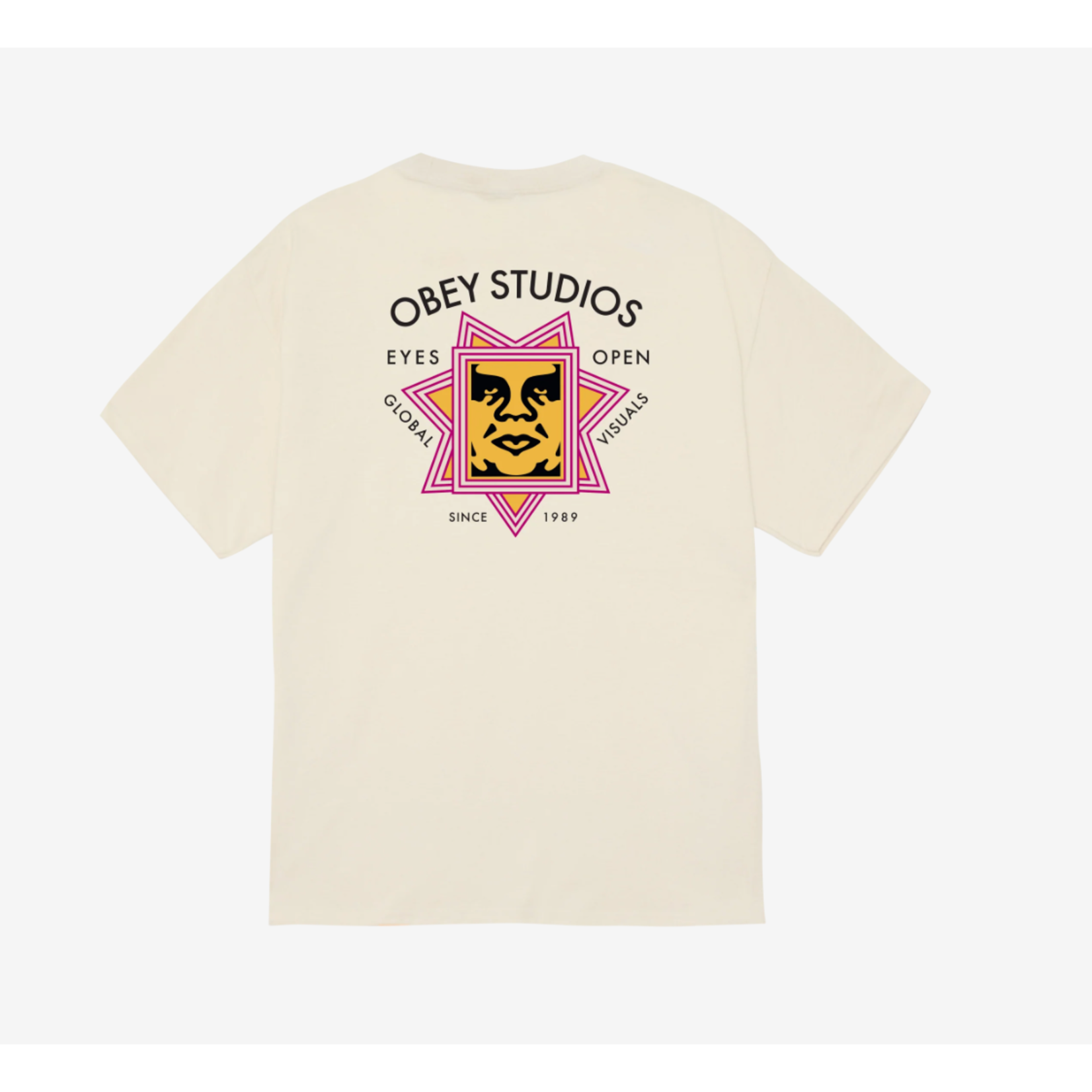Obey Tee - Global Visual - Cream