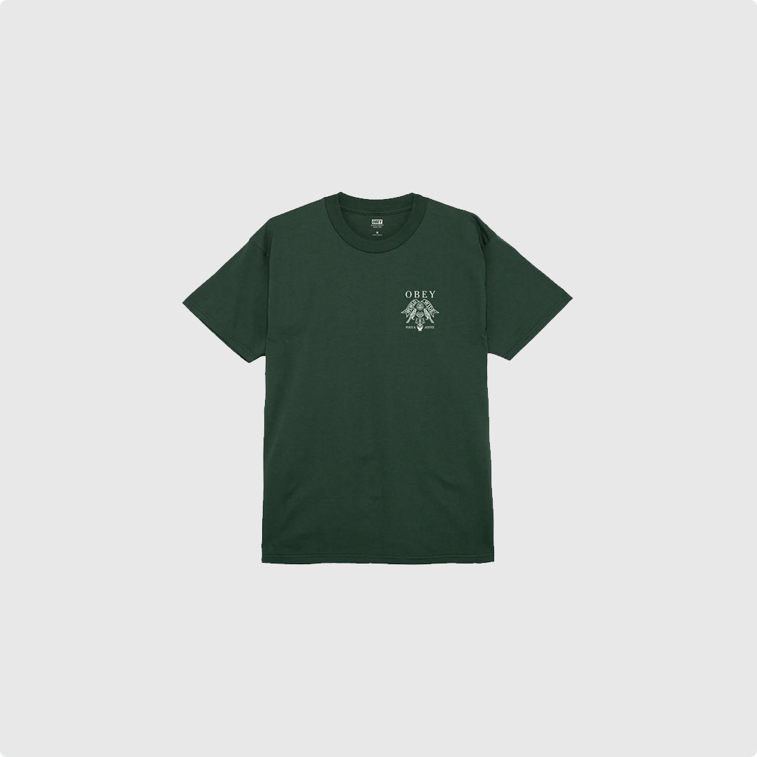 Obey Tee - Birds of Justice - Forest Green