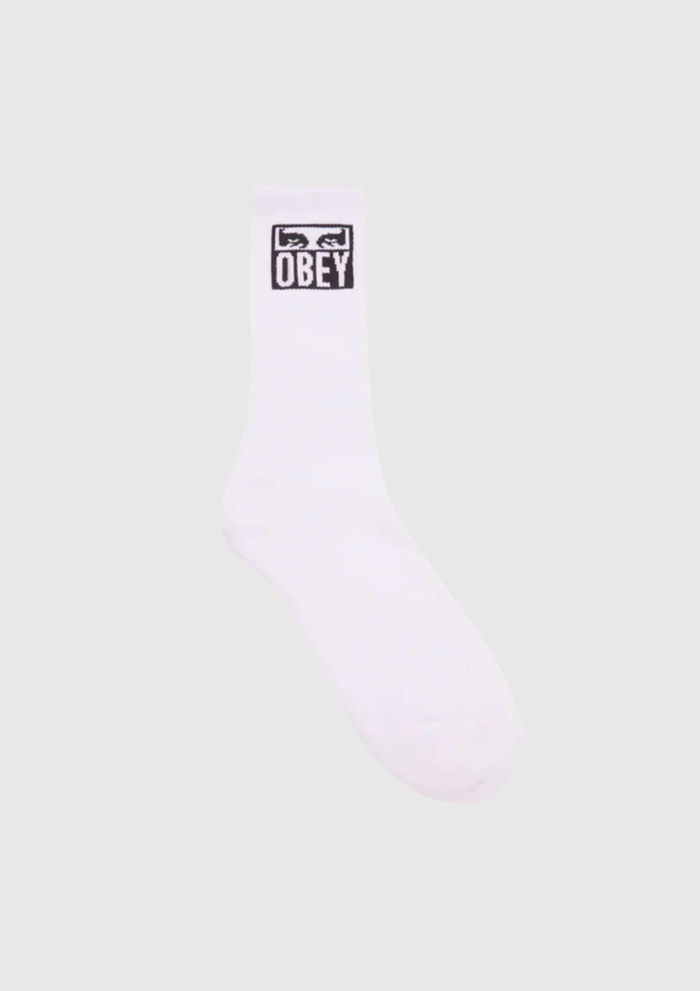 Obey Chaussettes - Eye Icon - White