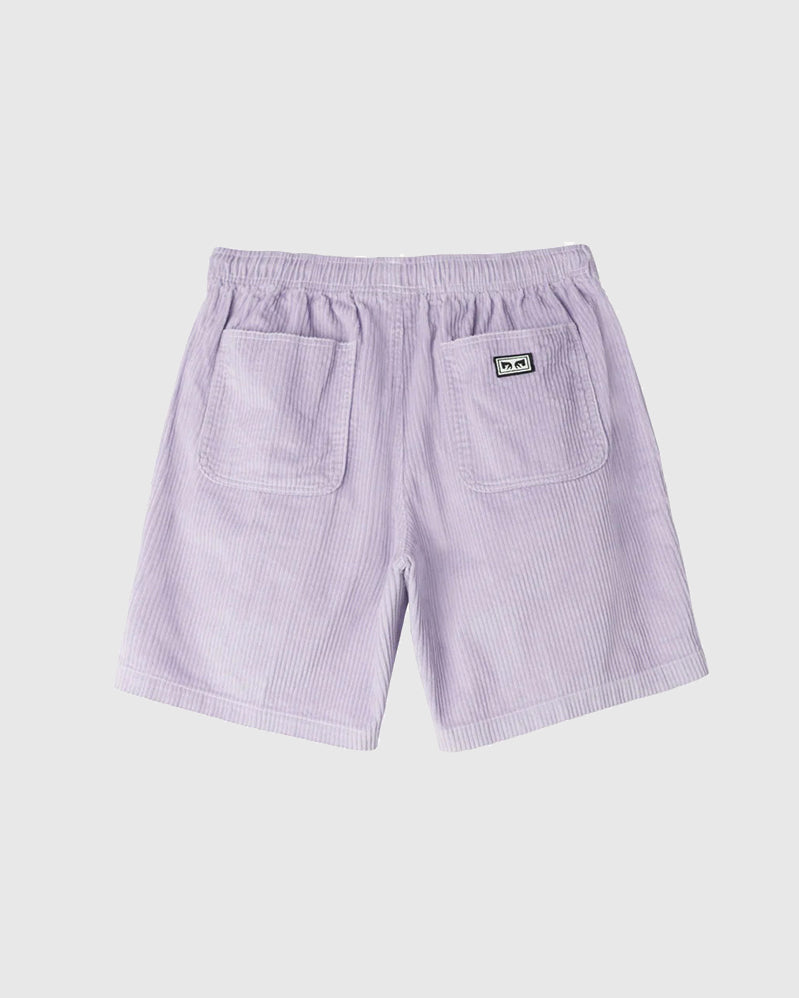 Obey Short - Easy Relaxed Corduroy - Orchid Petal