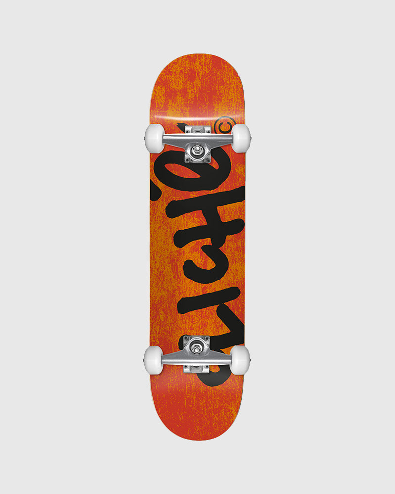 Cliché Complete - Handwritten Orange - 7.375"