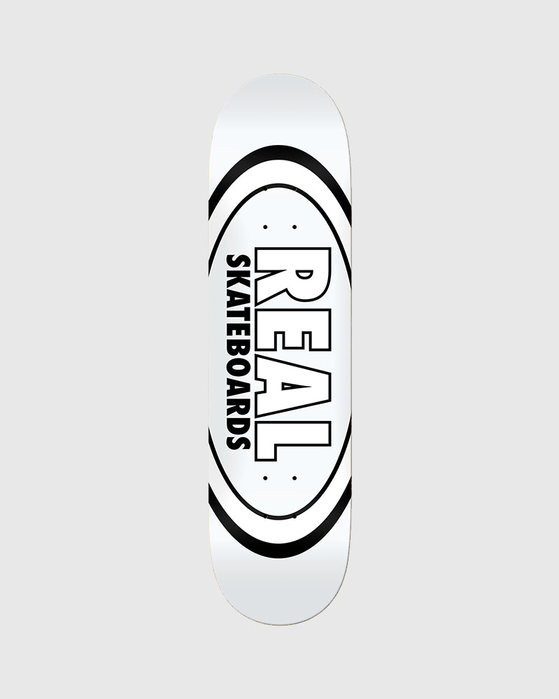 Real Board - Team Classic Oval White - 8.375"