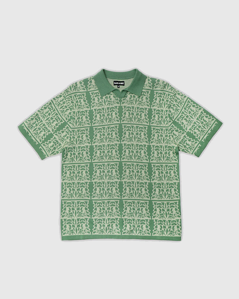 Passport Polo - Fretworks - Seafoam Green