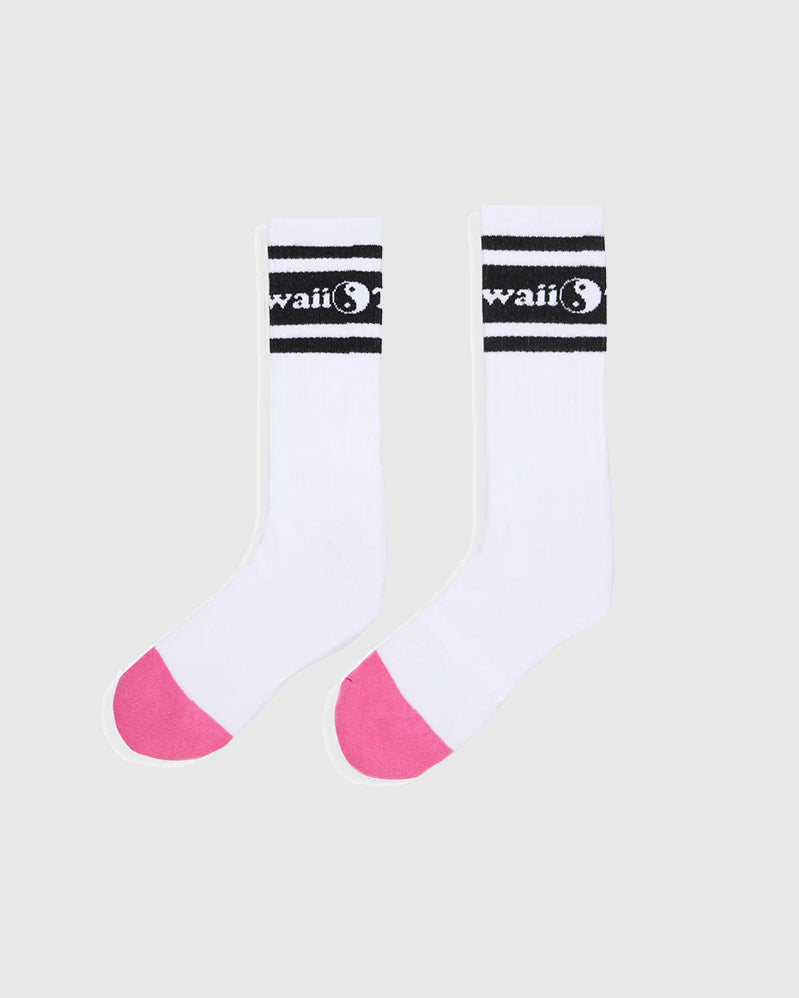 T&amp;C Chaussettes - Pearl - White/Black/Pink