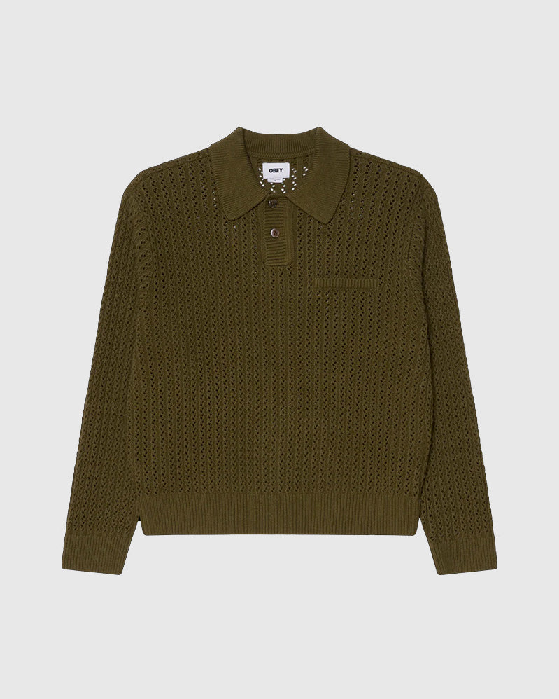 Obey Sweater - Duane Polo - Tea Leaf