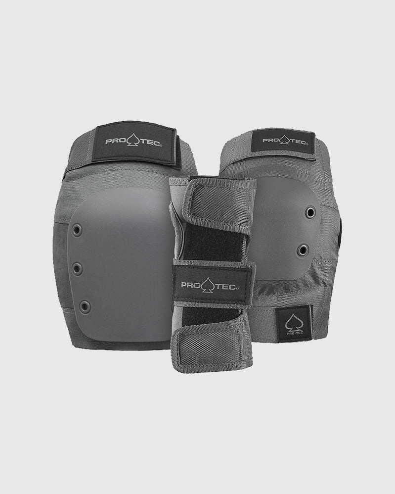 Pro-Tec Pads Street Adult 3-PK - Grey
