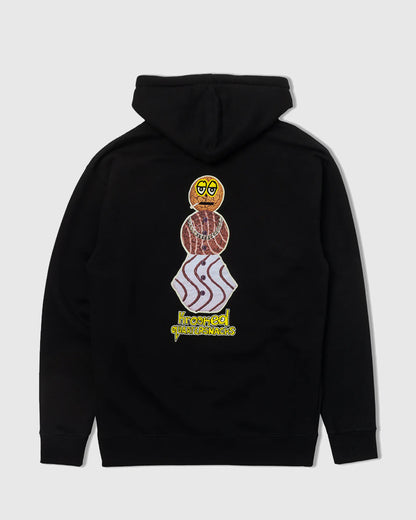Krooked Hoodie - KR X QS Snackman - Black