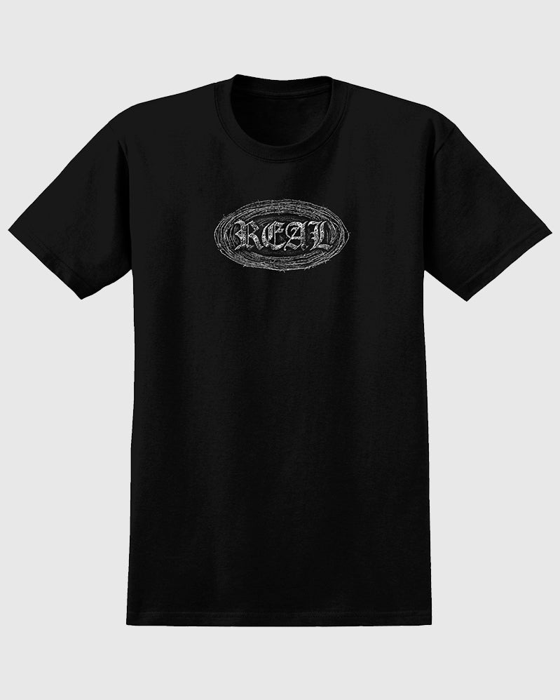 Real Teeshirt - Barbed Oval - Black