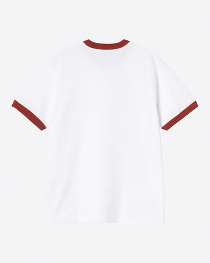 Carhartt WIP Tee - Ringer - White / Red