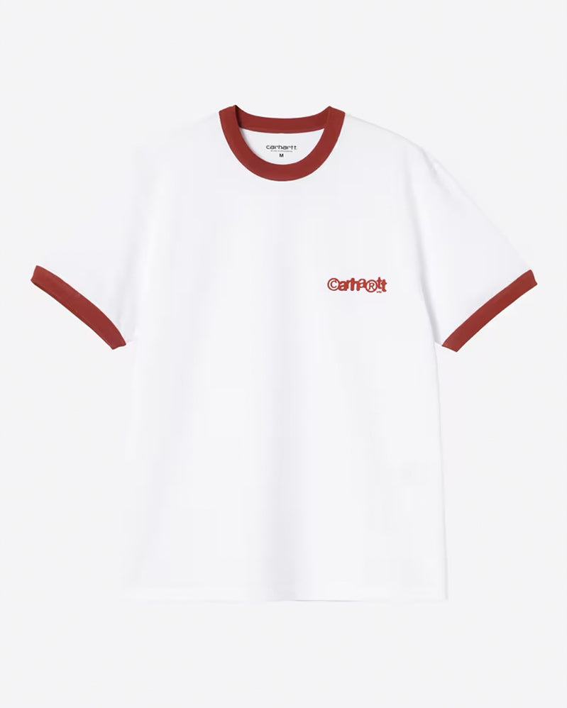 Carhartt WIP Tee - Ringer - White / Red