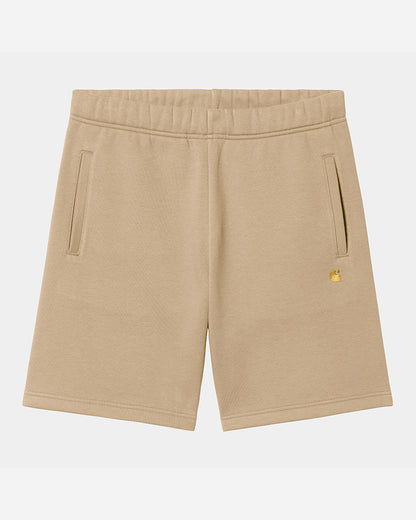 Carhartt WIP Short - Chase Sweat - Sable / Gold