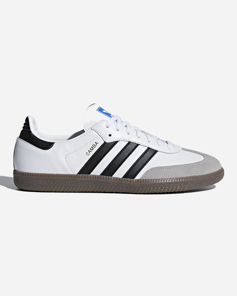adidas samba adv white black