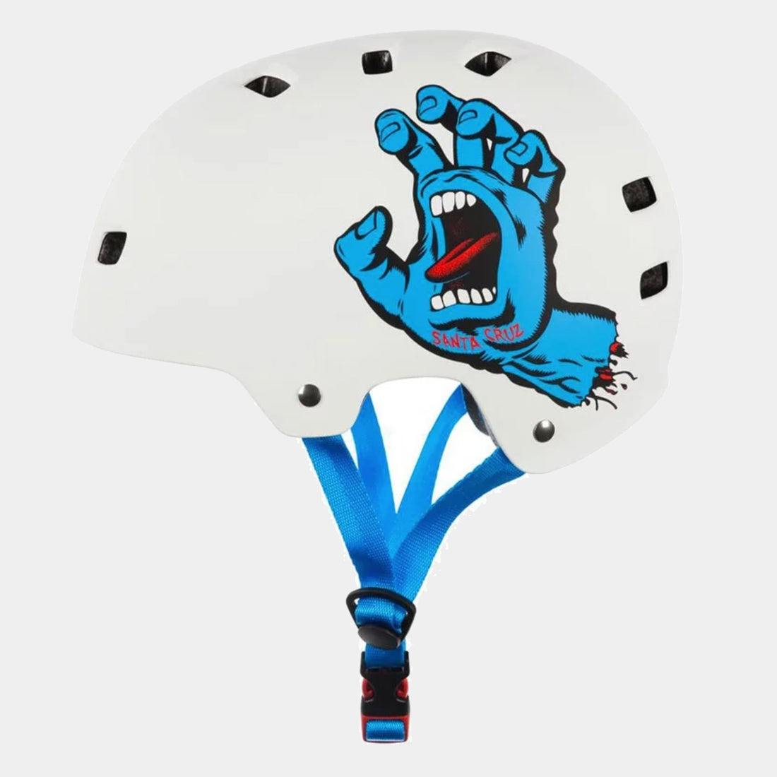 casque bullet Santa Cruz screaming hand Matt white