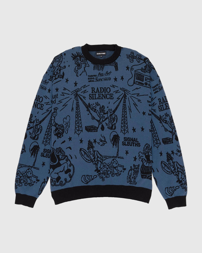 Passport Sweater - Eyeball - Harbour Blue/Black