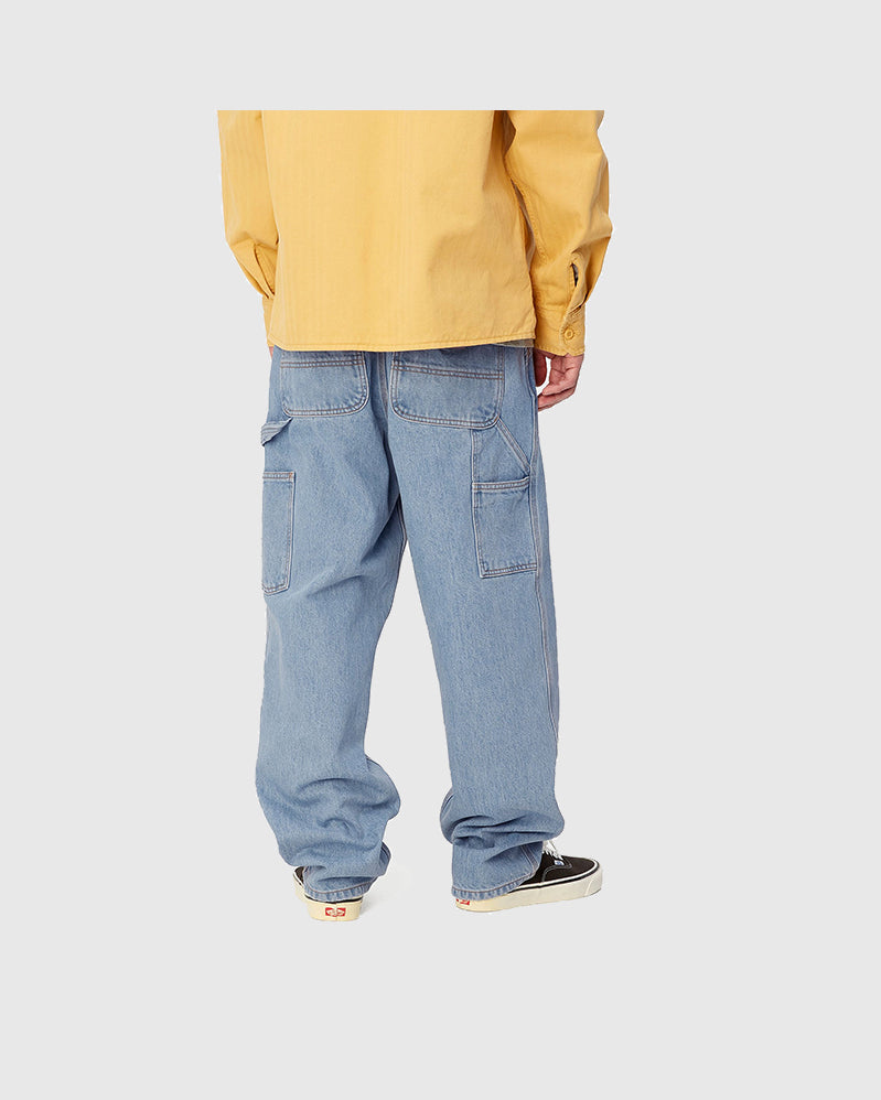 Carhartt WIP Pant - Single Knee - Blue Stone Bleached