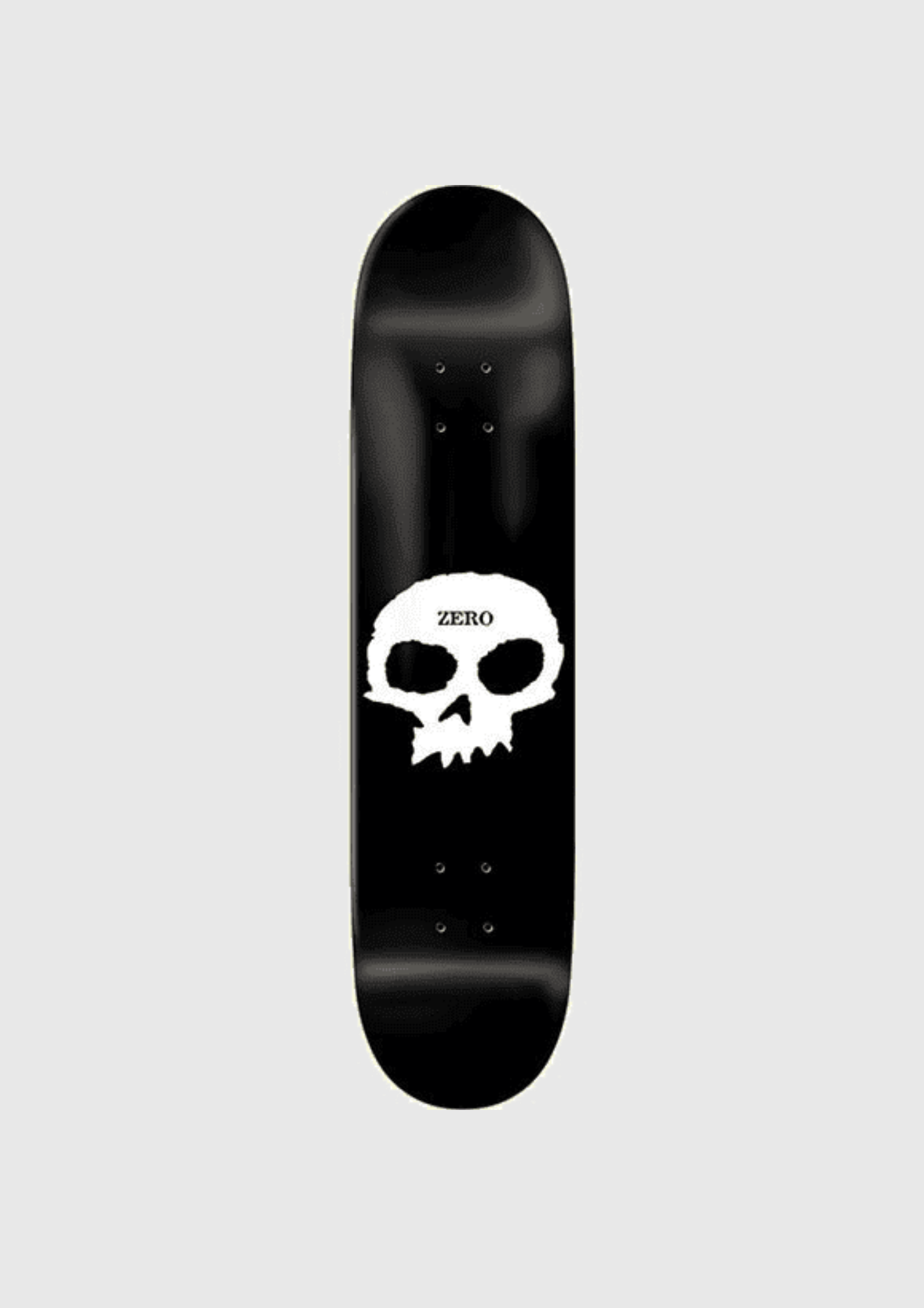 Zero Board - Single Skull - Black/White