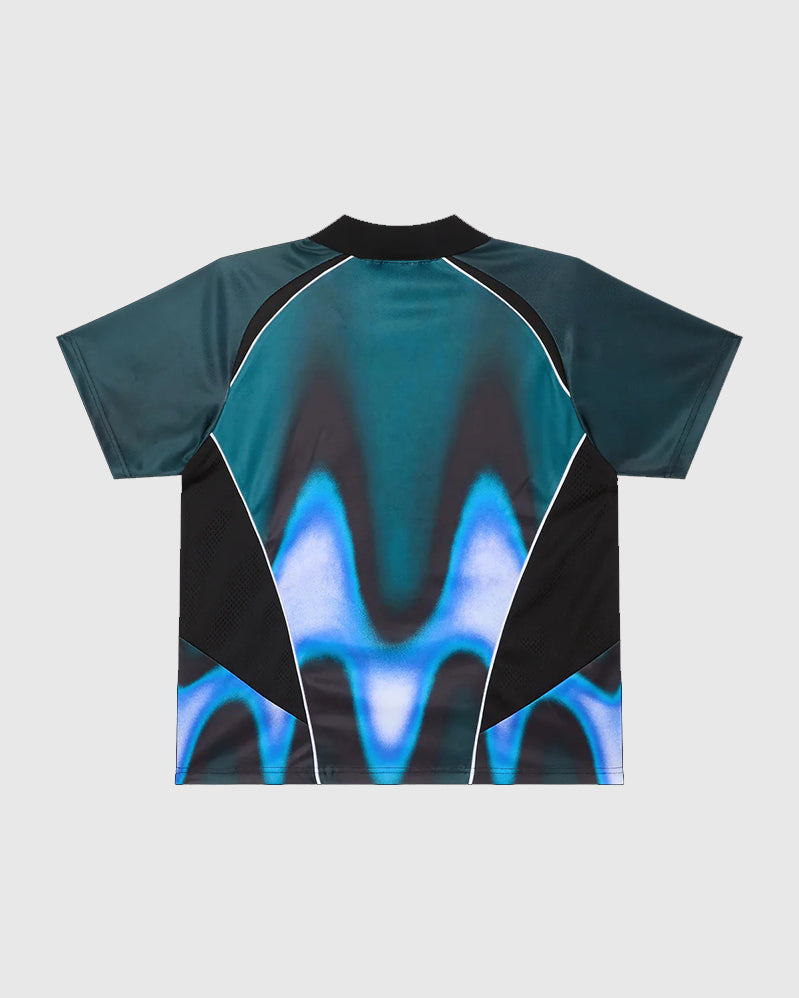 Obey Jersey - Blurred Soccer - Dark Teal Multi