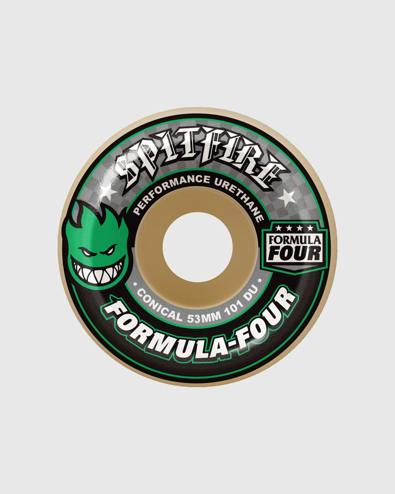 Spitfire Wheels - F4 Conical Green 101D - 53mm