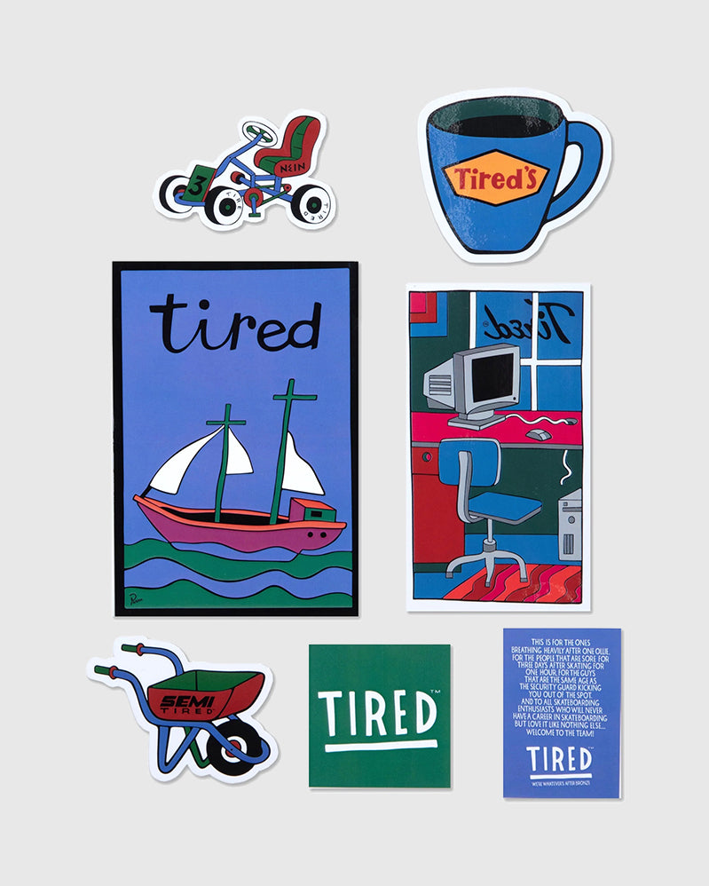 Tired Stickers Pack - FW23 Season Sticker