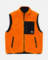 stussy jacket sherpa reversible tangerine