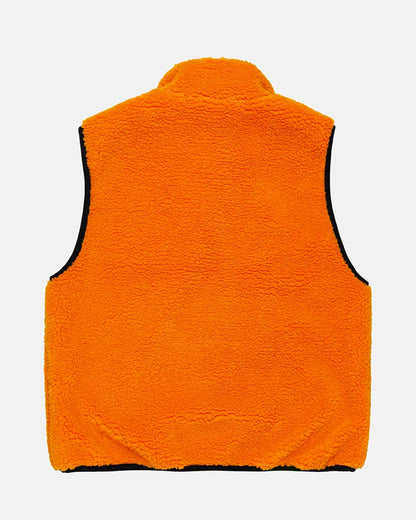 Stussy Jacket - Sherpa Reversible - Tangerine