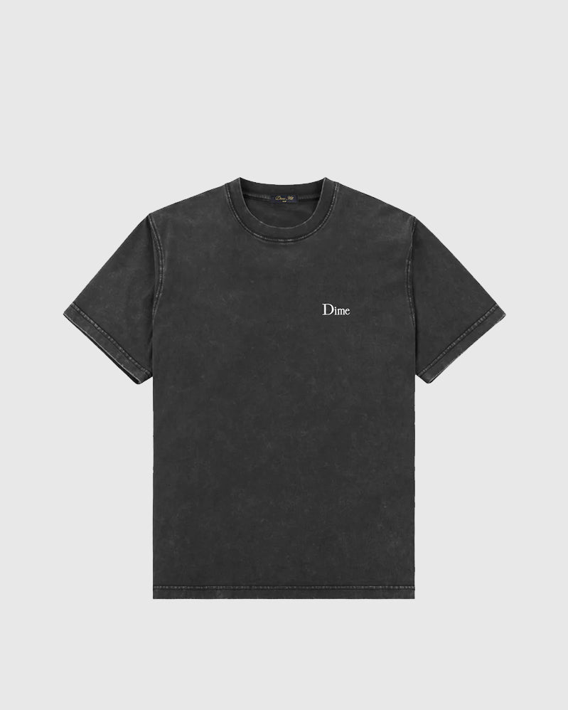 Dime Tee - Small Logo - Faded Black