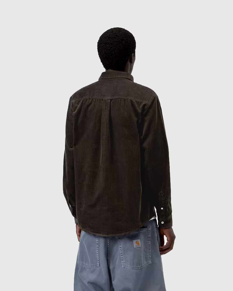Carhartt WIP Chemise - Madison Cord - Tobacco