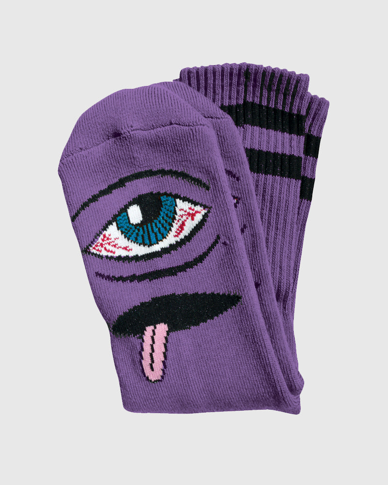 Toy Machine Chaussette - Bloodshot Eye - Purple