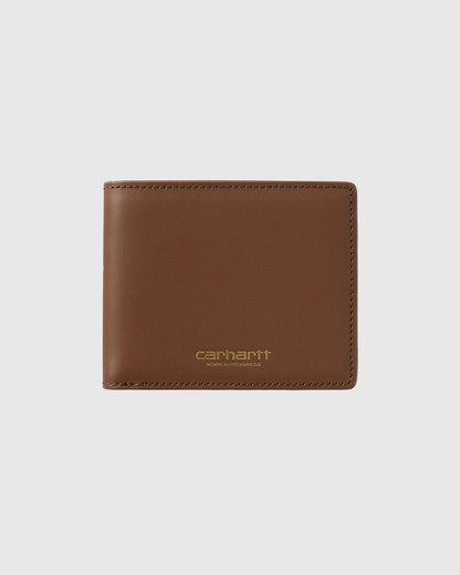 Carhartt WIP Wallet - Vegas Billfold - Cognac / Gold