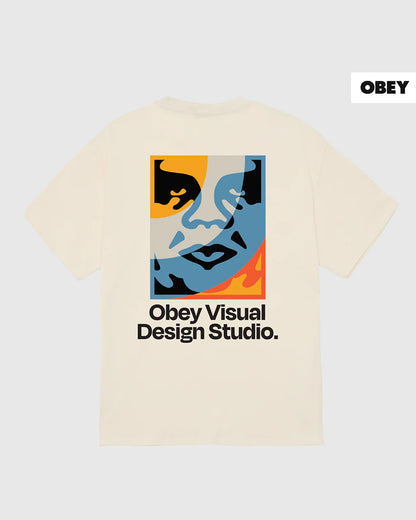 Obey Tee - Visual Design Studio  - Cream