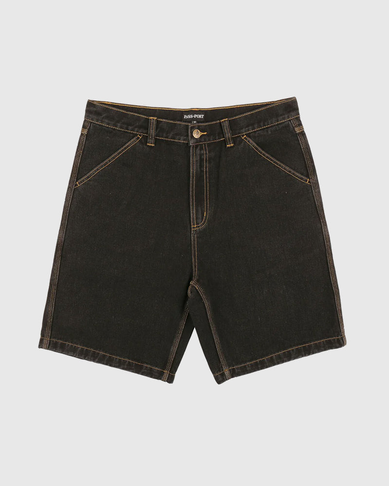 Pass-Port Short - Denim Workers Club - Black Washed
