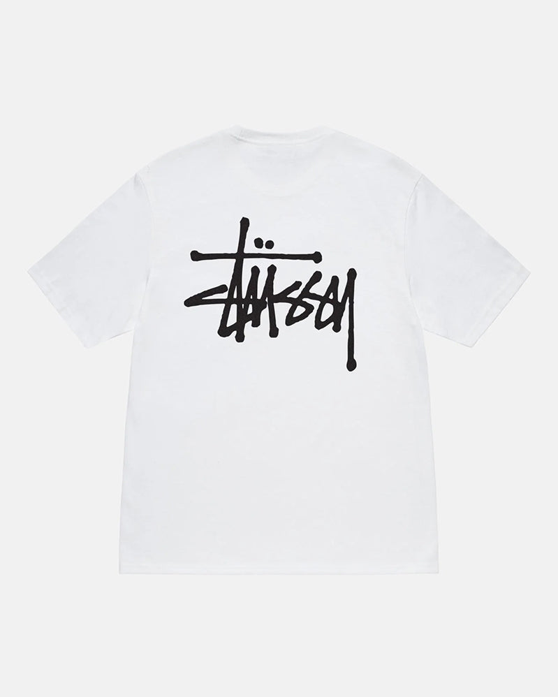 Stussy Tee - Basic - White – WallStreet Skateshop