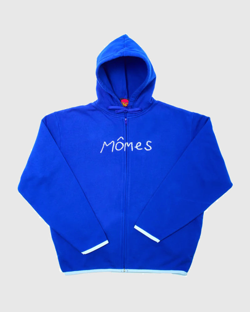 Mômes Hoodie - Zip Pocket - Blue